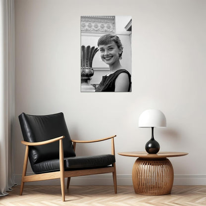 Hepburn Audrey Model Actress Fashion Poster Wall Art Print Home Wall Decor