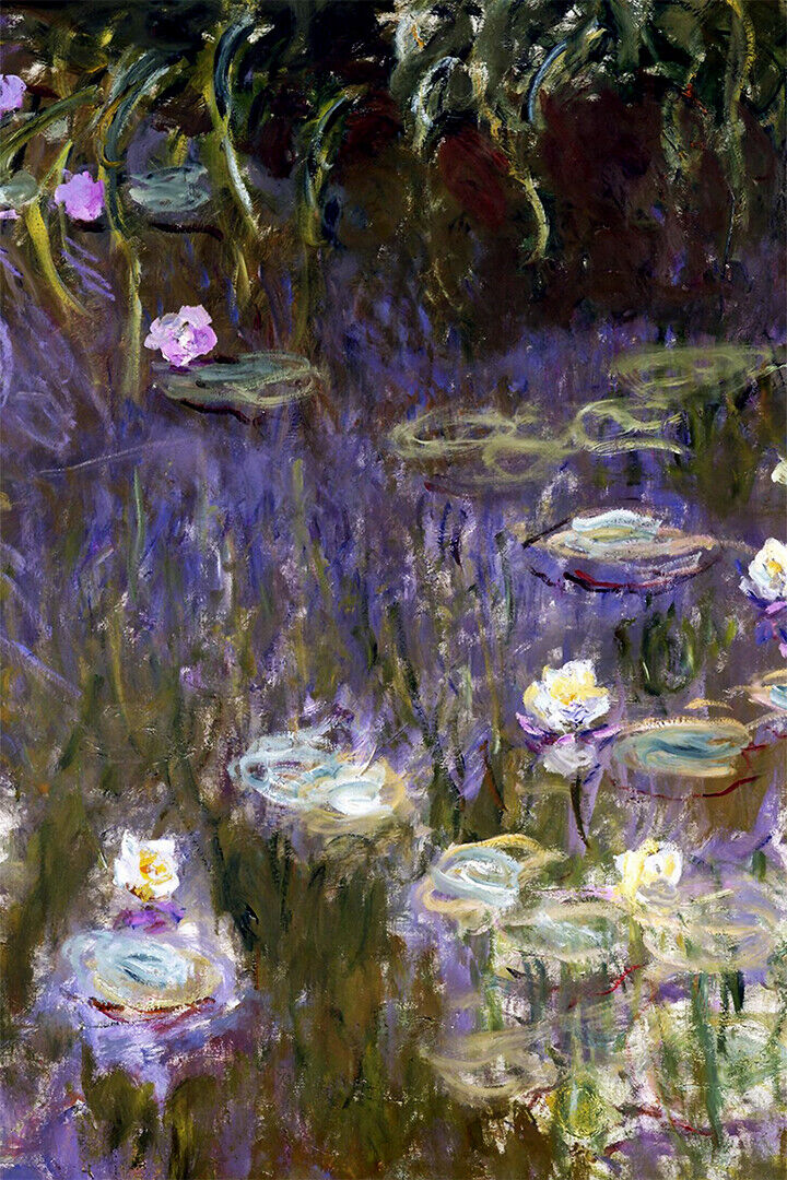 Water Lilies 1919 By Claude Monet Giclee Fine Poster Wall Art Print Home Wall Decor