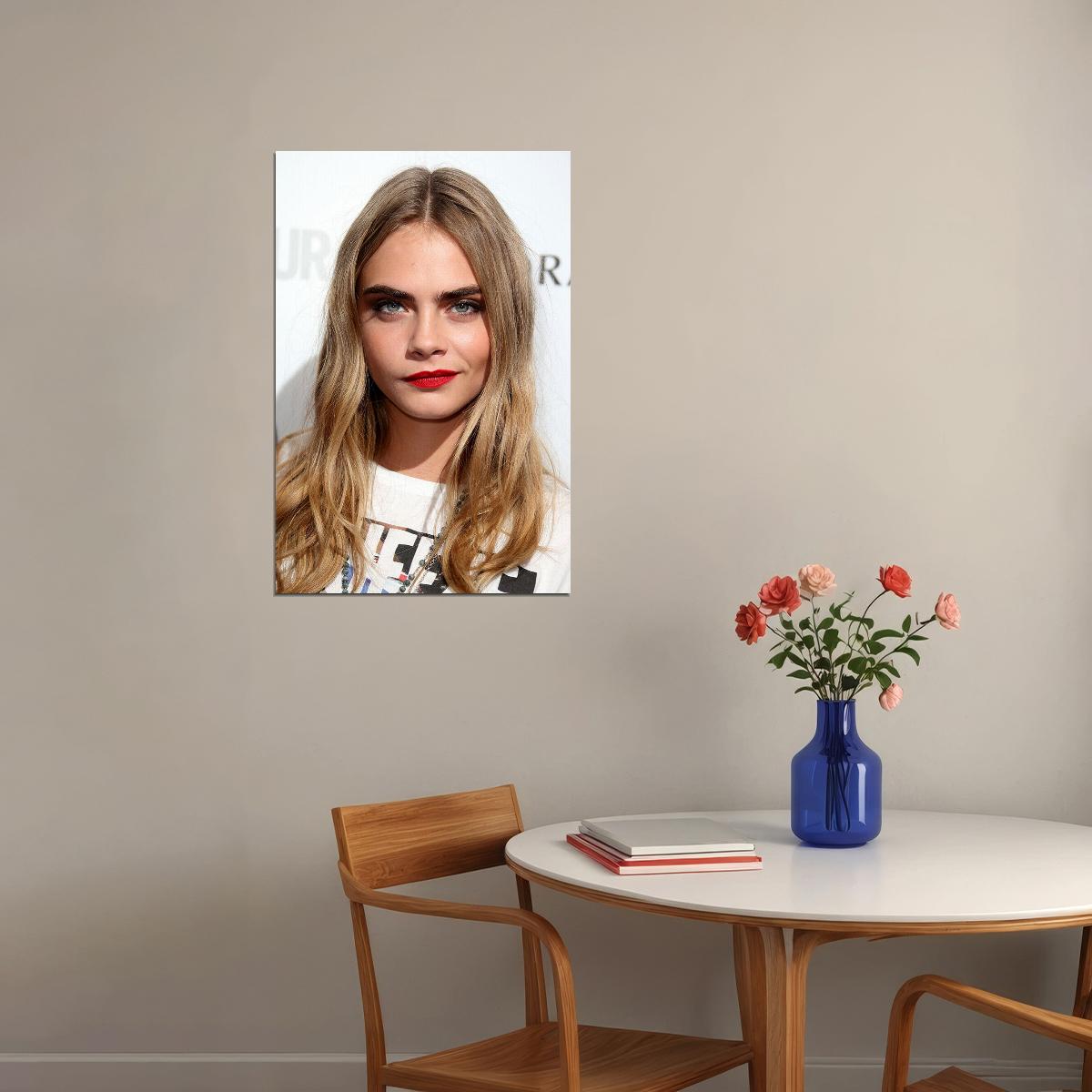Cara Delevingne Model Actress Fashion Poster Wall Art Print Home Wall Decor