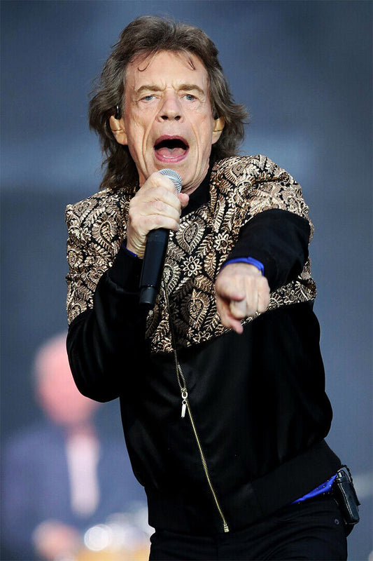 Mick Jagger On Stage Musician Actor Poster Wall Art Print Home Wall Decor