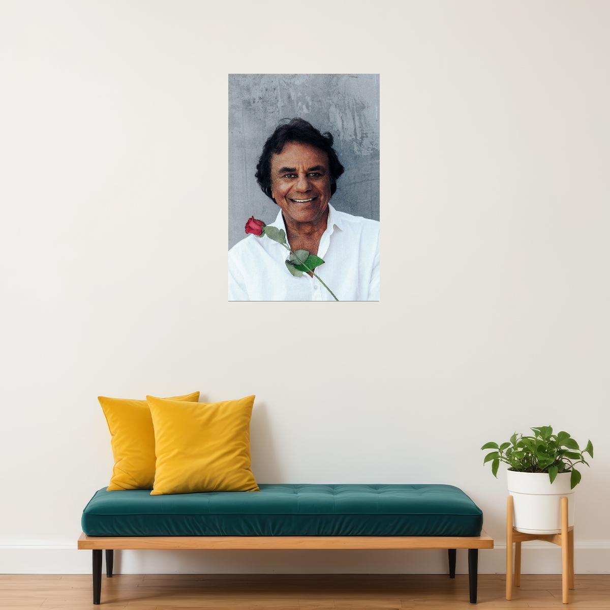 Singer Johnny Mathis Musician Poster Wall Art Print Home Wall Decor