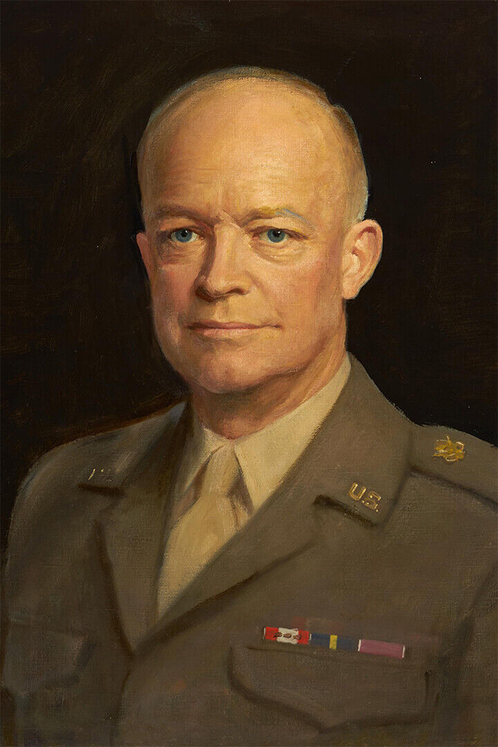 President Eisenhower Supreme German Government Official Poster Wall Art Print Home Wall Decor