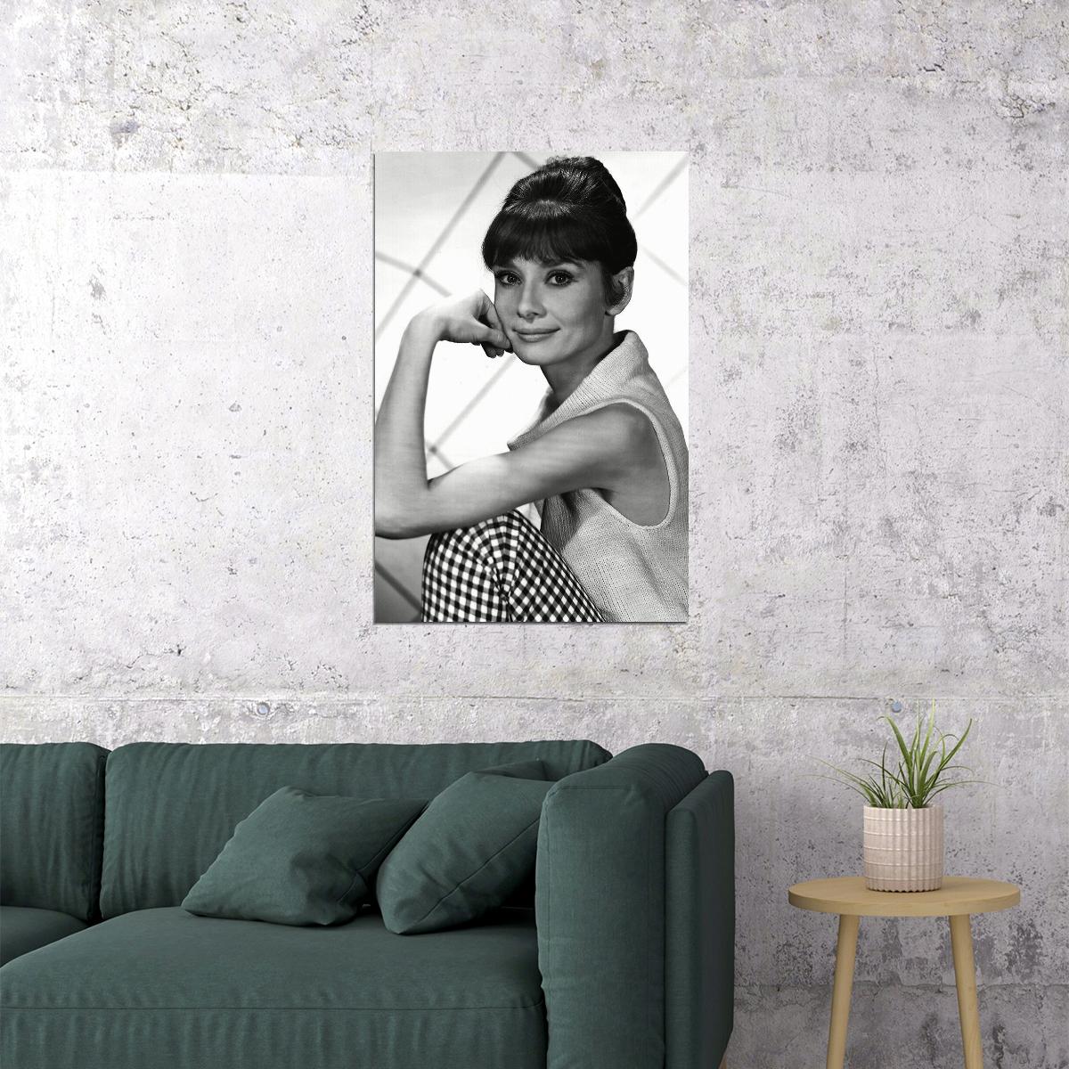 Hepburn Audrey Philanthropist Model Actor Poster Wall Art Print Home Wall Decor