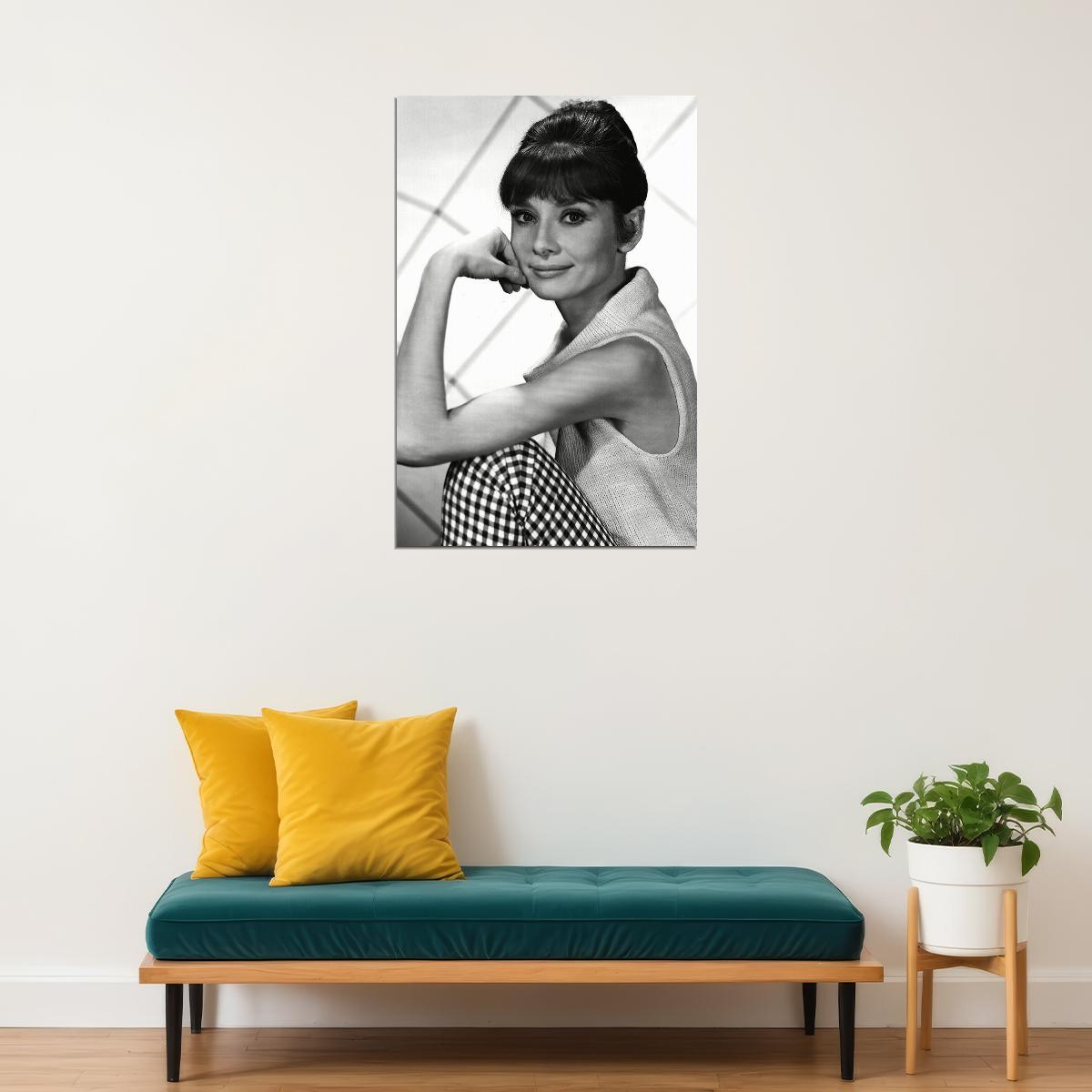 Hepburn Audrey Philanthropist Model Actor Poster Wall Art Print Home Wall Decor