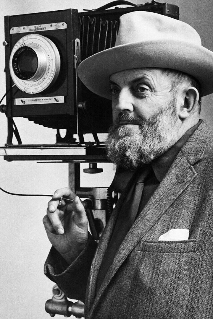 Ansel Adams Next To His Camera Poster Wall Art Print Home Wall Decor
