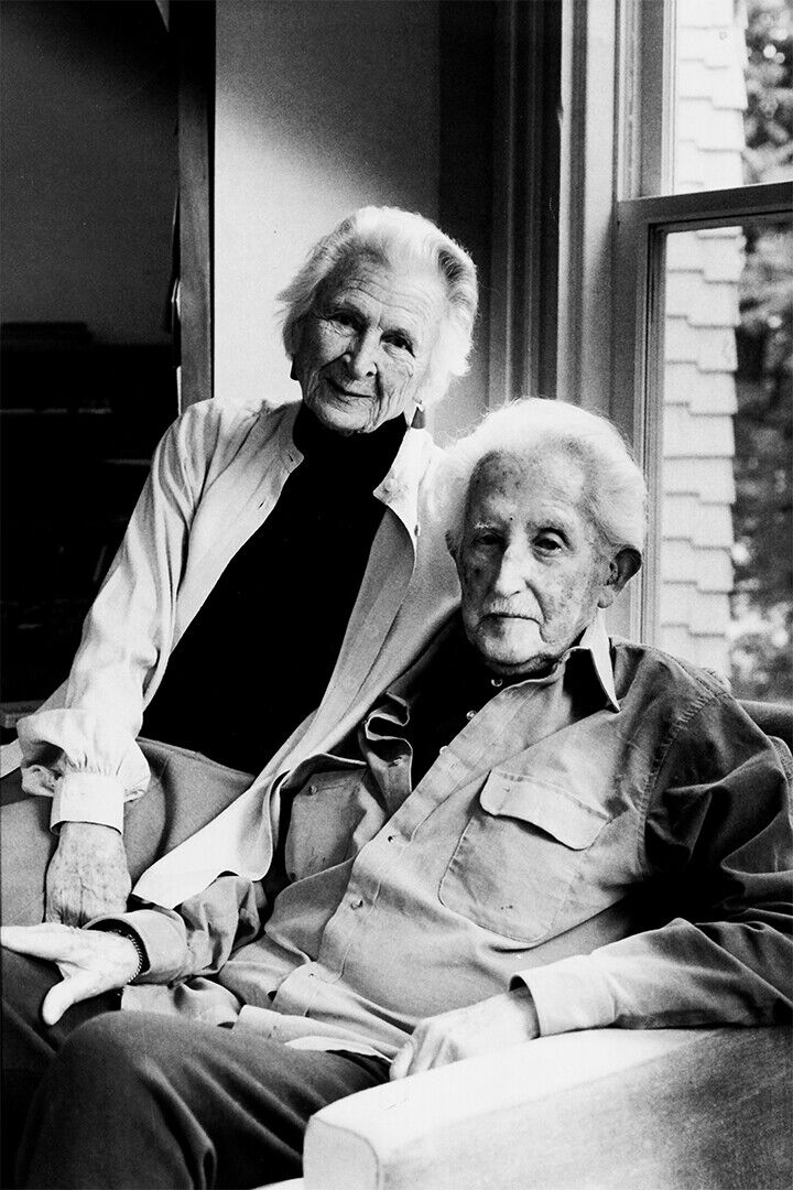 Erik Erikson Sitting With His Wife Poster Wall Art Print Home Wall Decor
