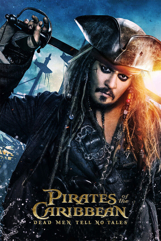 Pirates Of Caribbean Movie Fantasy Adventure Poster Wall Art Print Home Wall Decor