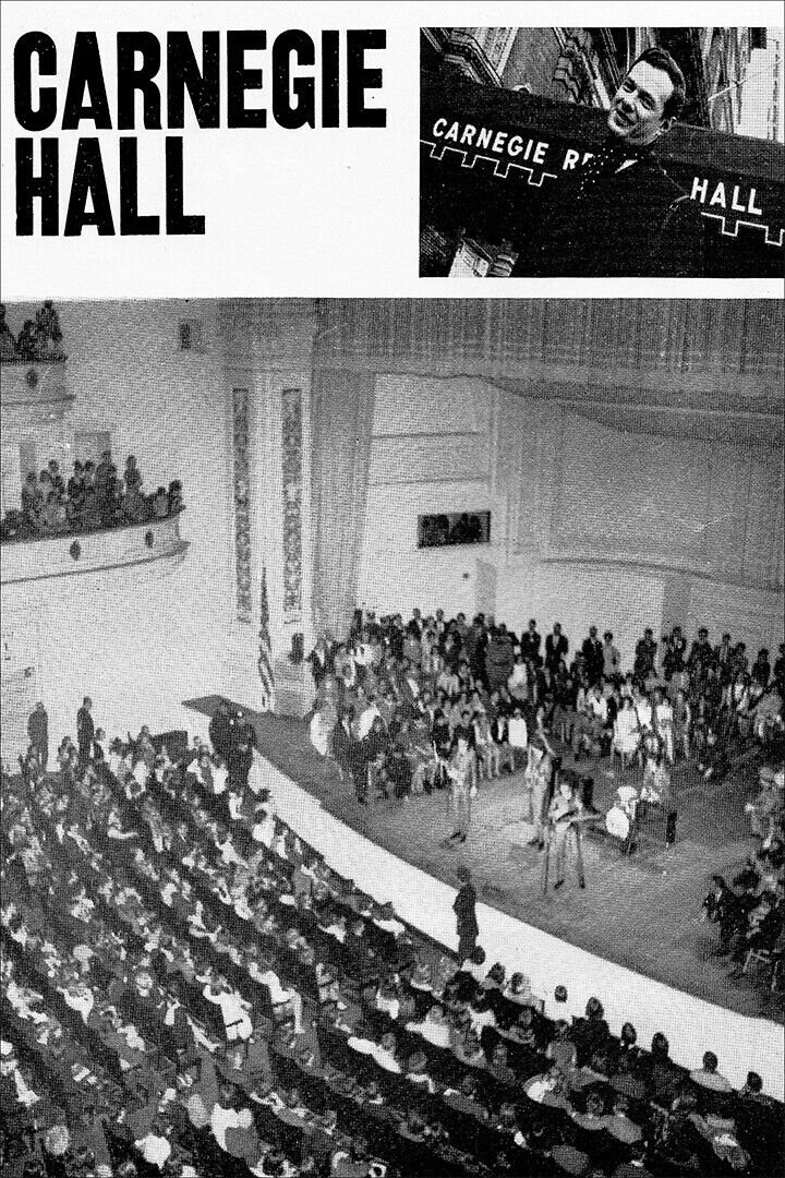 Carnegie Hall New York 1964 Poster Wall Art Print Home Wall Decor