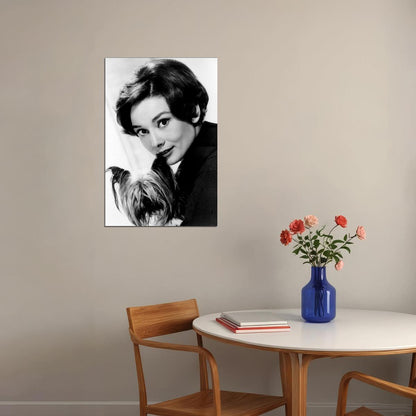 Hepburn Audrey Artist Fashion Model Actress Poster Wall Art Print Home Wall Decor