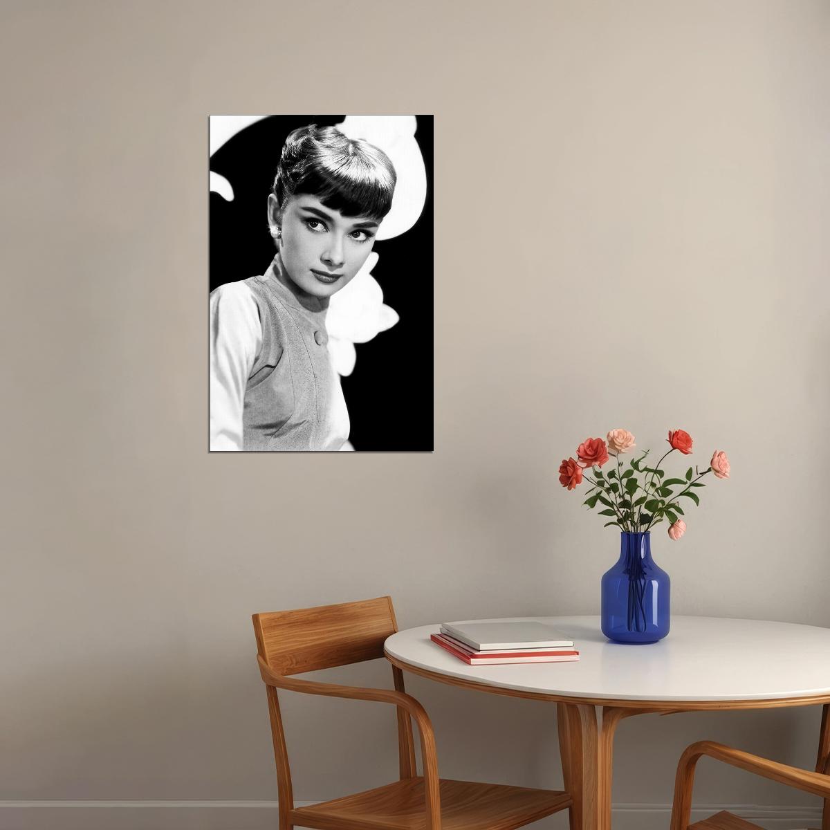 Hepburn Audrey Fashion Actress Model Charitable Poster Wall Art Print Home Wall Decor