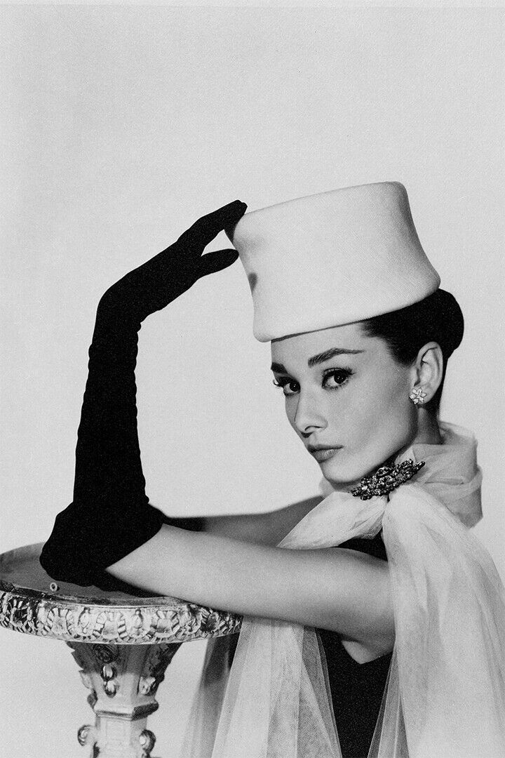 Hepburn Audrey Model Actress Fashion Poster Wall Art Print Home Wall Decor