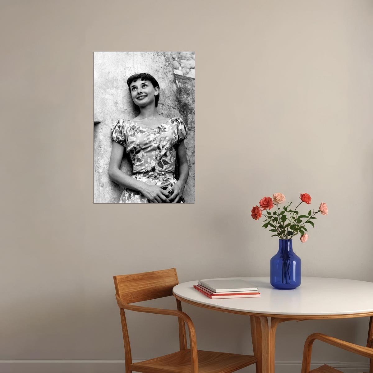 Hepburn Audrey Actor Philanthropist Model Poster Wall Art Print Home Wall Decor