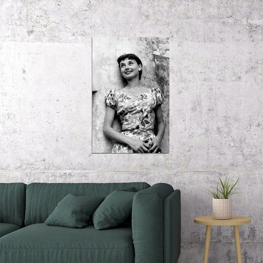 Hepburn Audrey Actor Philanthropist Model Poster Wall Art Print Home Wall Decor
