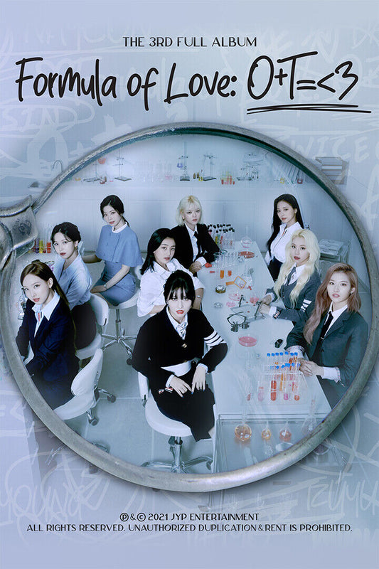 Twice Formula Of Love: O+t= 3 Music Album Poster Wall Art Print Home Wall Decor