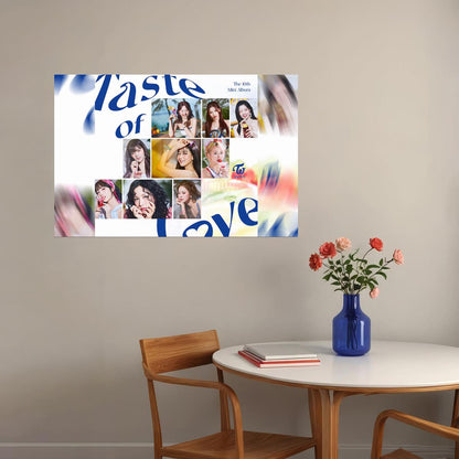 Twice Taste Of Love Album Pop Girl Music Group Poster Wall Art Print Home Wall Decor