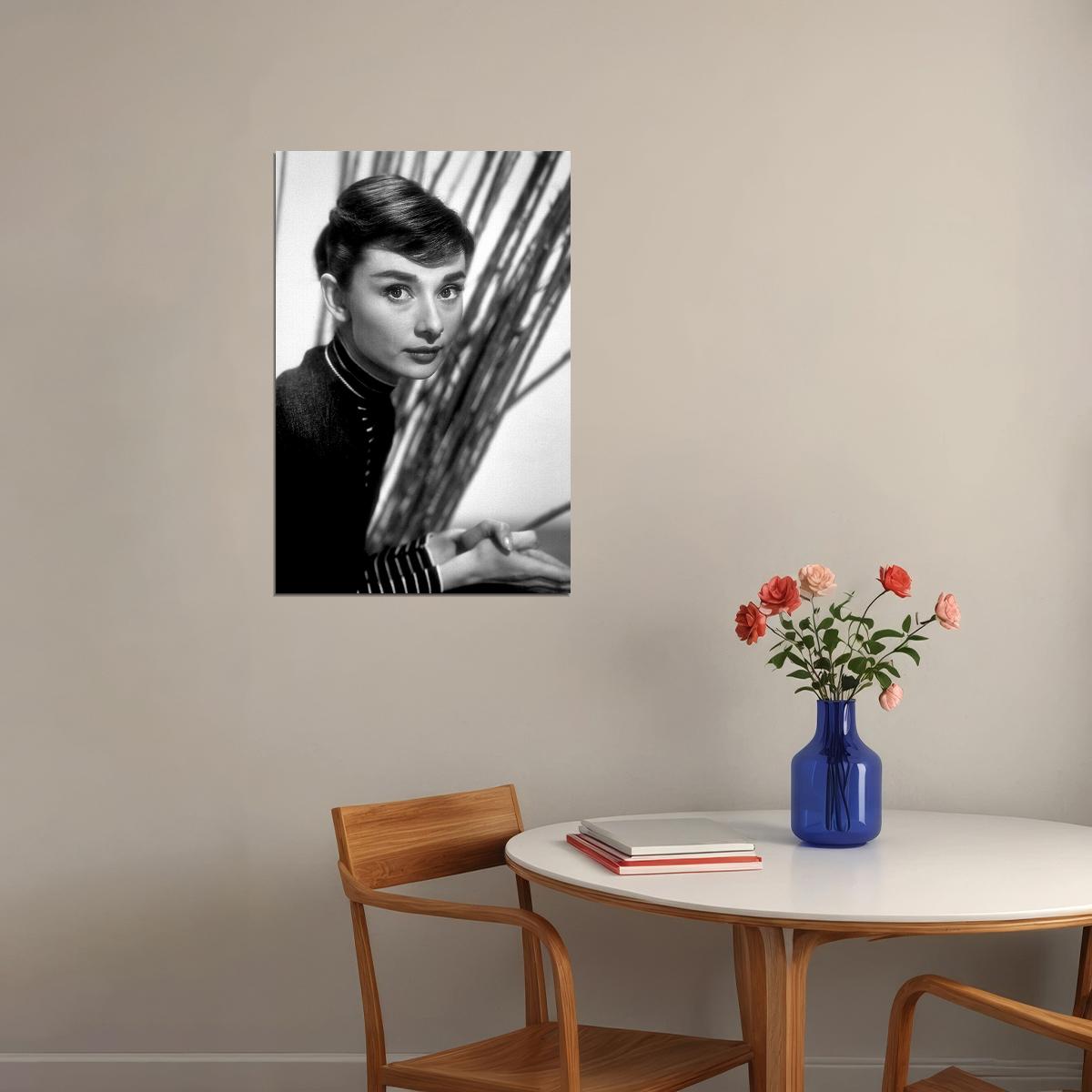 Hepburn Audrey Actress Charitable Fashion Model Poster Wall Art Print Home Wall Decor
