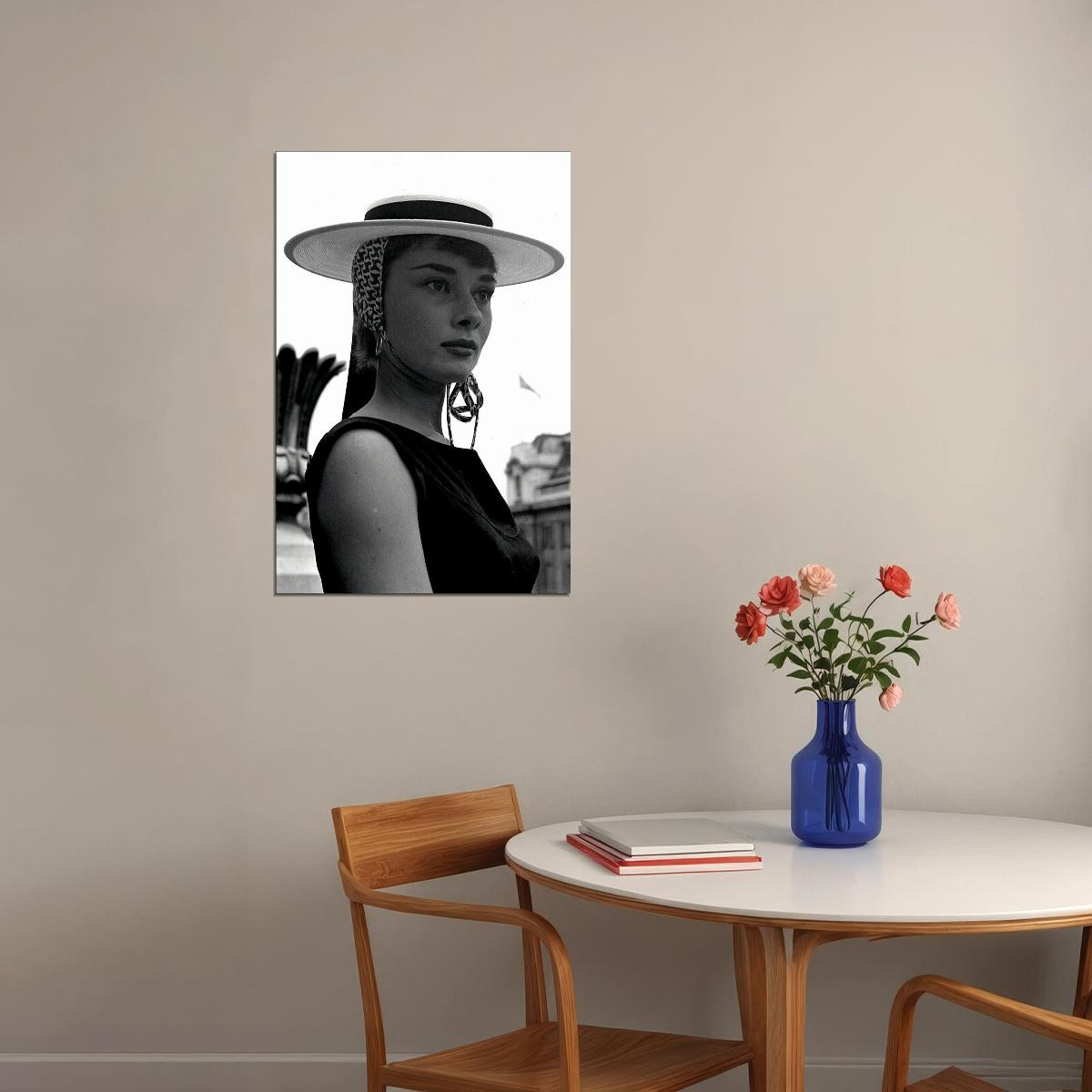 Hepburn Audrey Model Actress Fashion Charitable Poster Wall Art Print Home Wall Decor