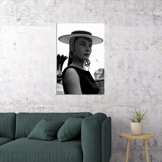 Hepburn Audrey Model Actress Fashion Charitable Poster Wall Art Print Home Wall Decor