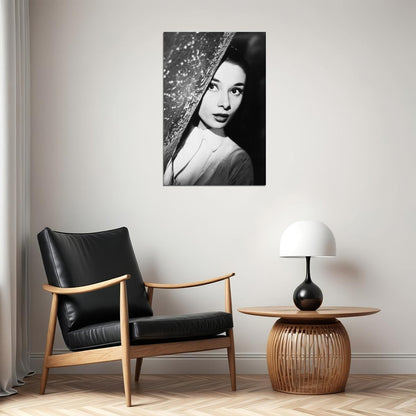 Hepburn Audrey Artist Fashion Model Actress Poster Wall Art Print Home Wall Decor