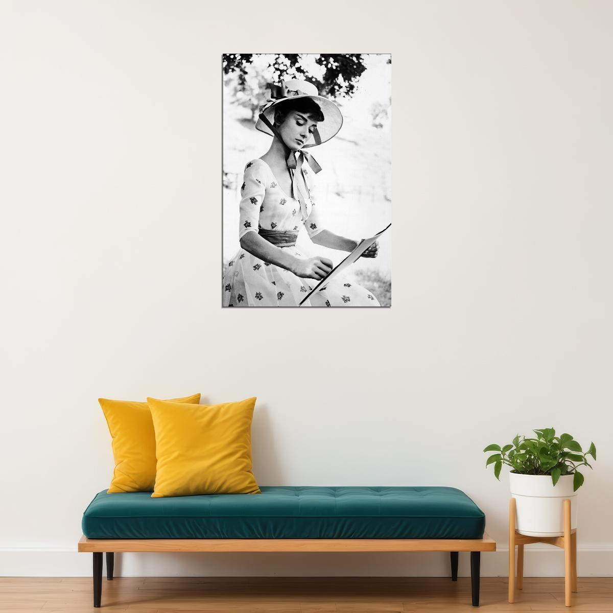 Hepburn Audrey Fashion Actress Model Charitable Poster Wall Art Print Home Wall Decor
