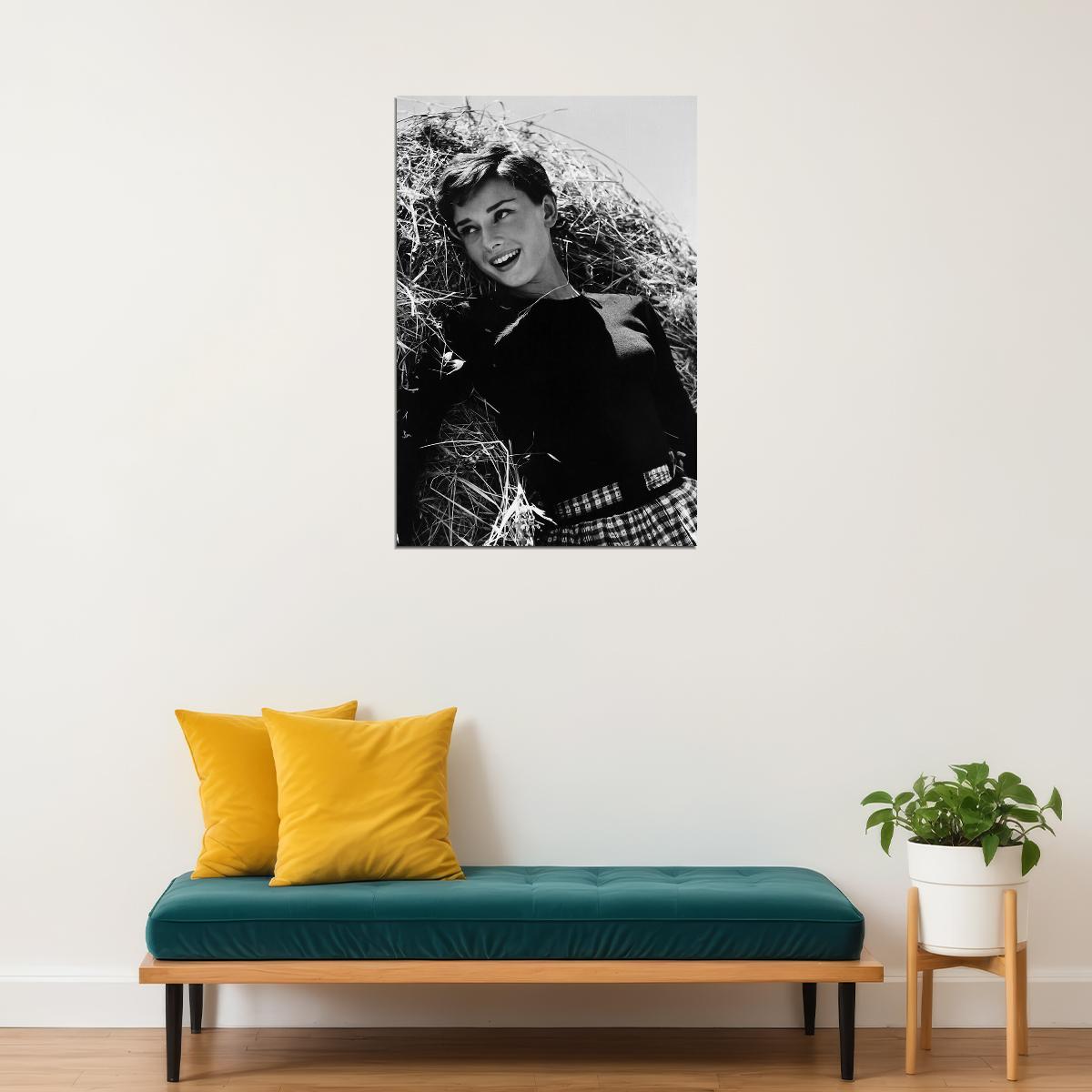 Hepburn Audrey Philanthropist Model Actor Poster Wall Art Print Home Wall Decor