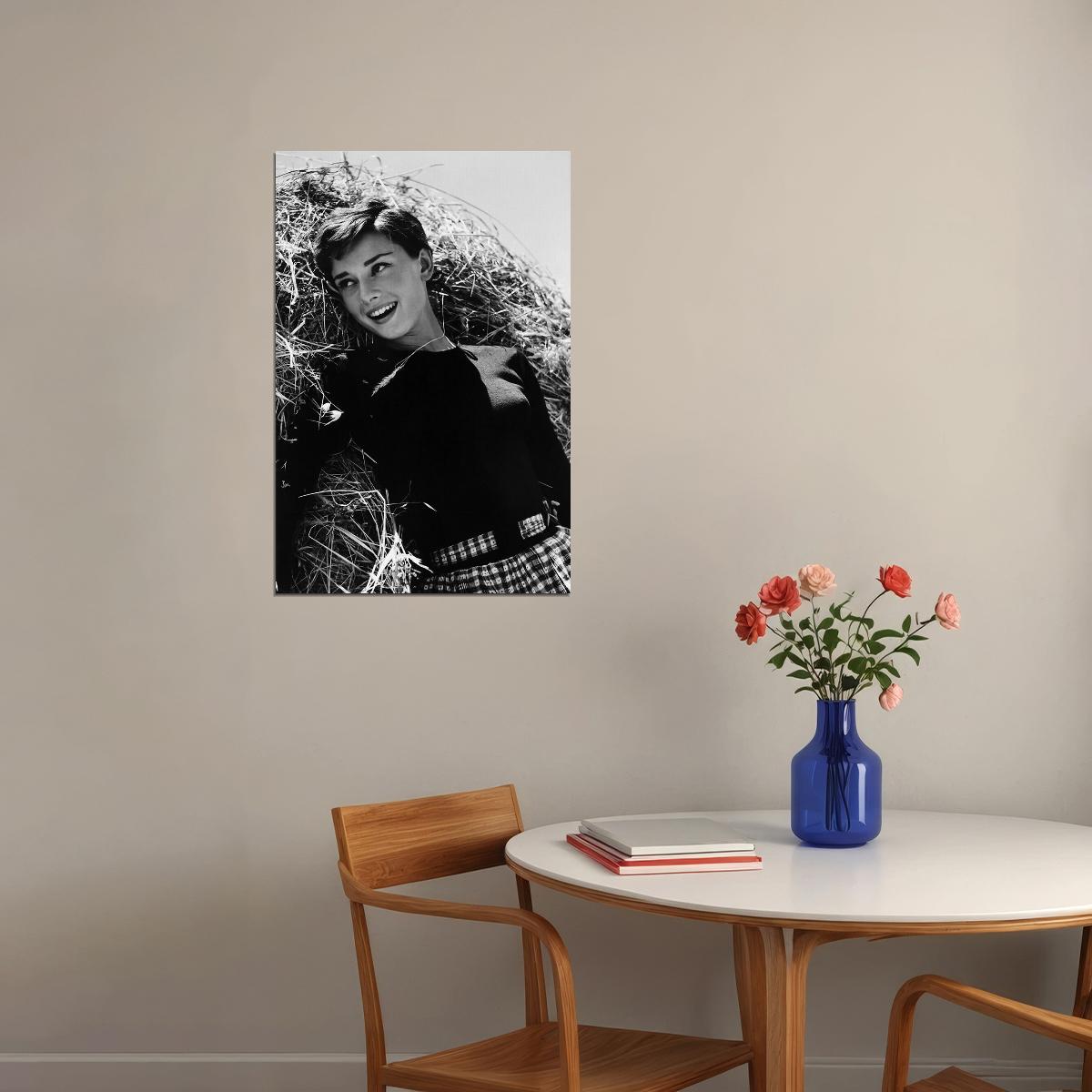 Hepburn Audrey Philanthropist Model Actor Poster Wall Art Print Home Wall Decor