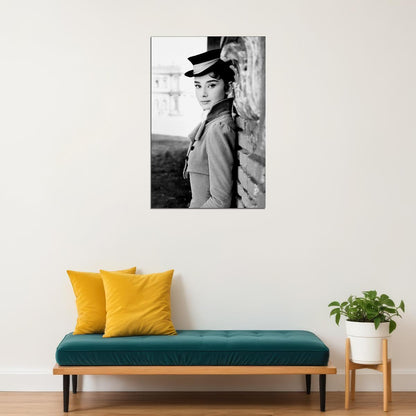 Hepburn Audrey Model Actress Fashion Poster Wall Art Print Home Wall Decor