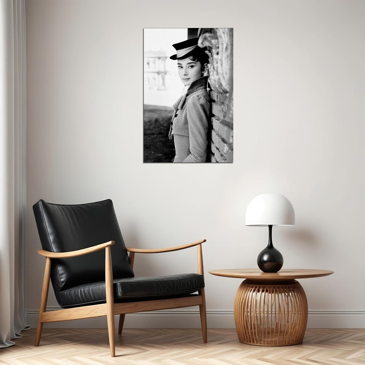Hepburn Audrey Model Actress Fashion Poster Wall Art Print Home Wall Decor
