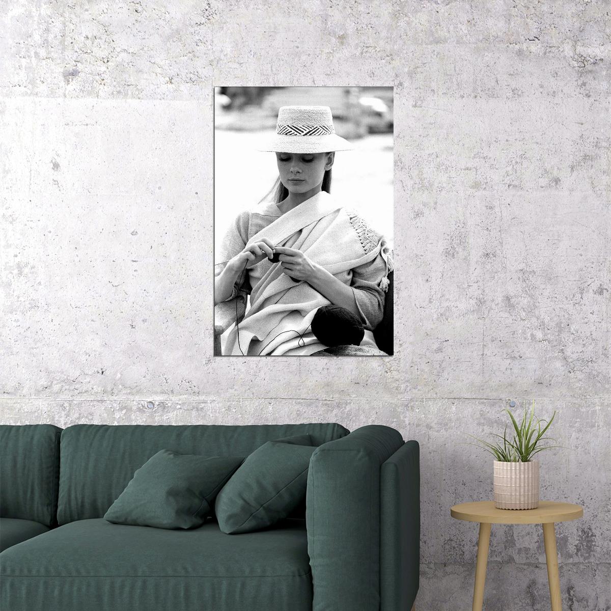 Hepburn Audrey Actor Philanthropist Model Poster Wall Art Print Home Wall Decor