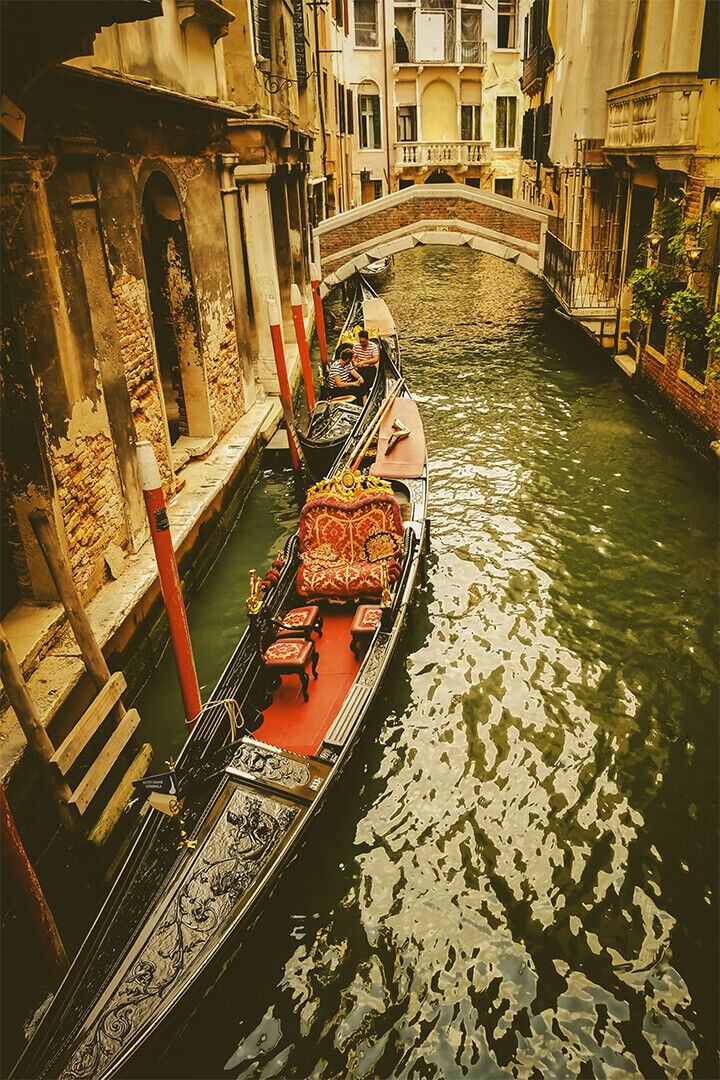 Close-up Of A Gondola In Venice Poster Wall Art Print Home Wall Decor