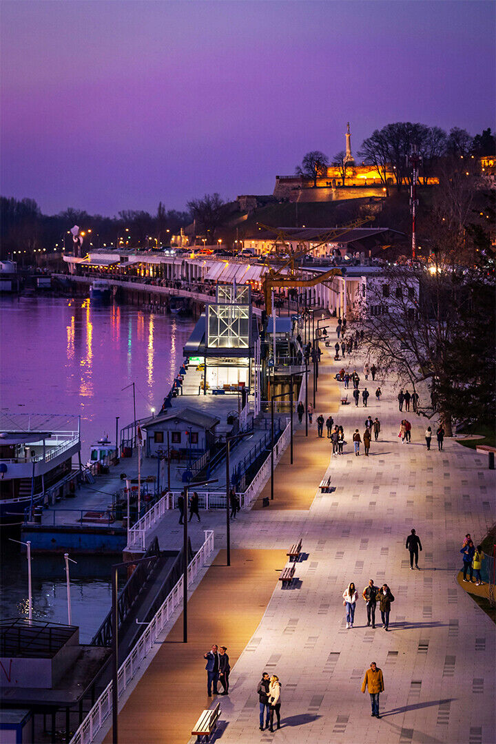 Harbor In Belgrade Sea Stop Landscape Poster Wall Art Print Home Wall Decor