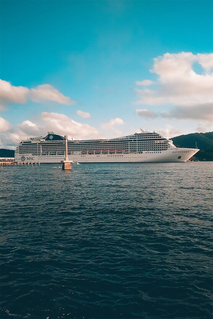 Cruise Ship At The Qutang Gorge Watercraft Poster Wall Art Print Home Wall Decor