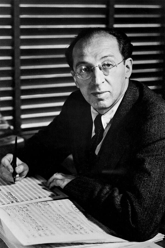 Aaron Copeland Composing In Studio Music Teacher Poster Wall Art Print Home Wall Decor