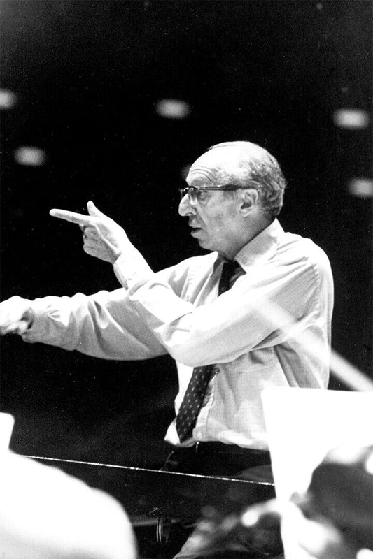 Conductor Aaron Copland Pointing Music Teacher Poster Wall Art Print Home Wall Decor