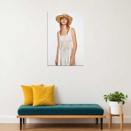 Young Models Wearing Macrame Clothing Fashion Poster Wall Art Print Home Wall Decor