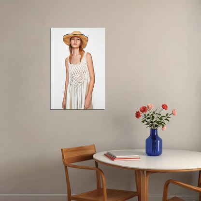 Young Models Wearing Macrame Clothing Fashion Poster Wall Art Print Home Wall Decor