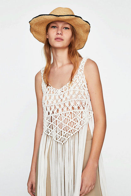 Young Models Wearing Macrame Clothing Fashion Poster Wall Art Print Home Wall Decor