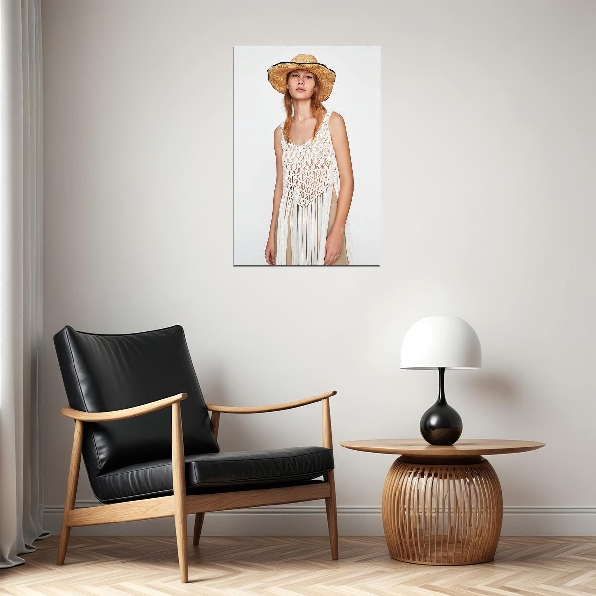 Young Models Wearing Macrame Clothing Fashion Poster Wall Art Print Home Wall Decor