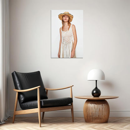 Young Models Wearing Macrame Clothing Fashion Poster Wall Art Print Home Wall Decor