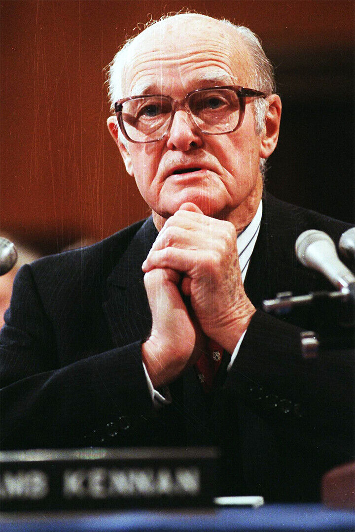 George Kennan Testifying Before Congress On Vietnam Poster Wall Art Print Home Wall Decor