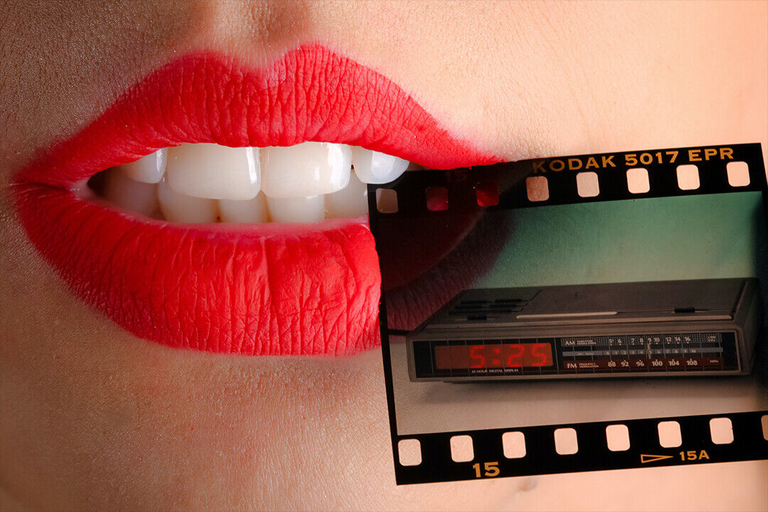 Female Face Sexy Mouth Color Slide Film Poster Wall Art Print Home Wall Decor