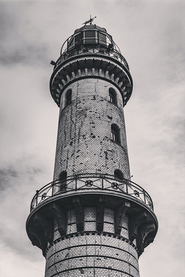 Grayscale Photography Of Lighthouse Poster Wall Art Print Home Wall Decor