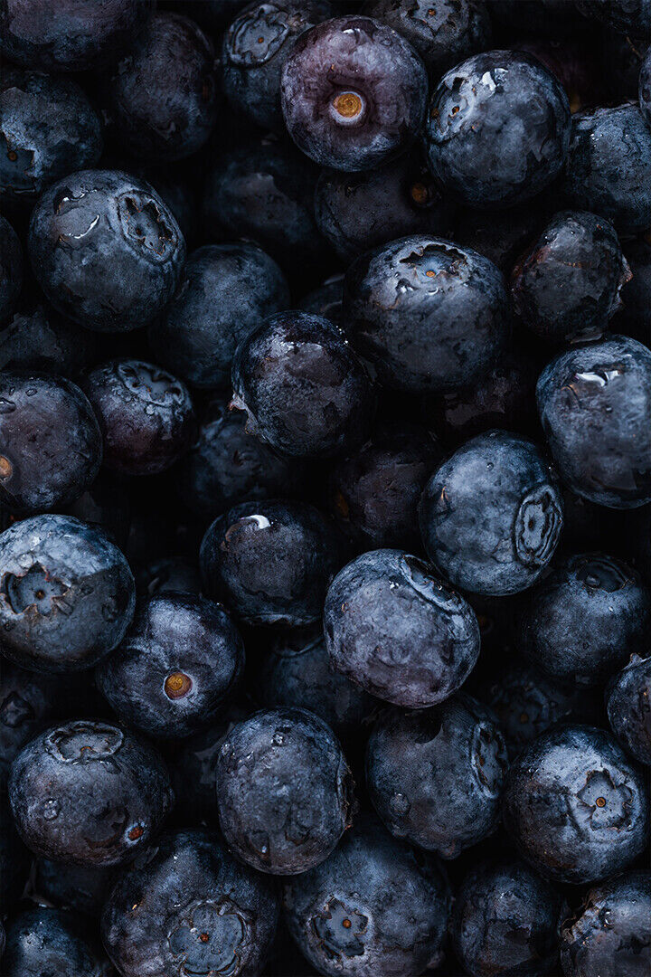 Appetizing Fresh And Sweet Blueberries Poster Wall Art Print Home Wall Decor