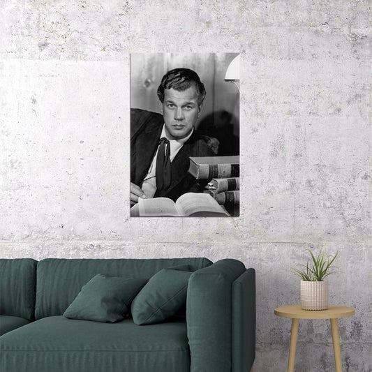 Joseph Cotten In Movie Scene At Door Poster Wall Art Print Home Wall Decor