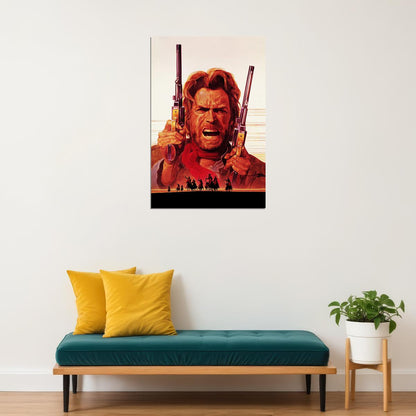 Eastwood In The Outlaw Josey Wales Movie Action Poster Wall Art Print Home Wall Decor