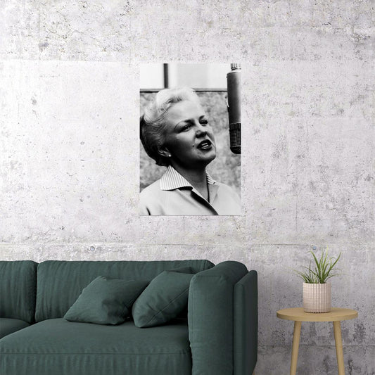 Musician Peggy Lee Songwriter And Actor Poster Wall Art Print Home Wall Decor