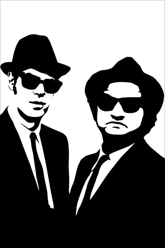 Blues Brothers Classic Movie Action Detective Poster Wall Art Print Home Wall Decor