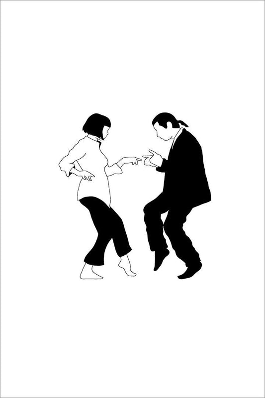 Pulp Fiction Classic Film Movie Crime Vintage Poster Wall Art Print Home Wall Decor