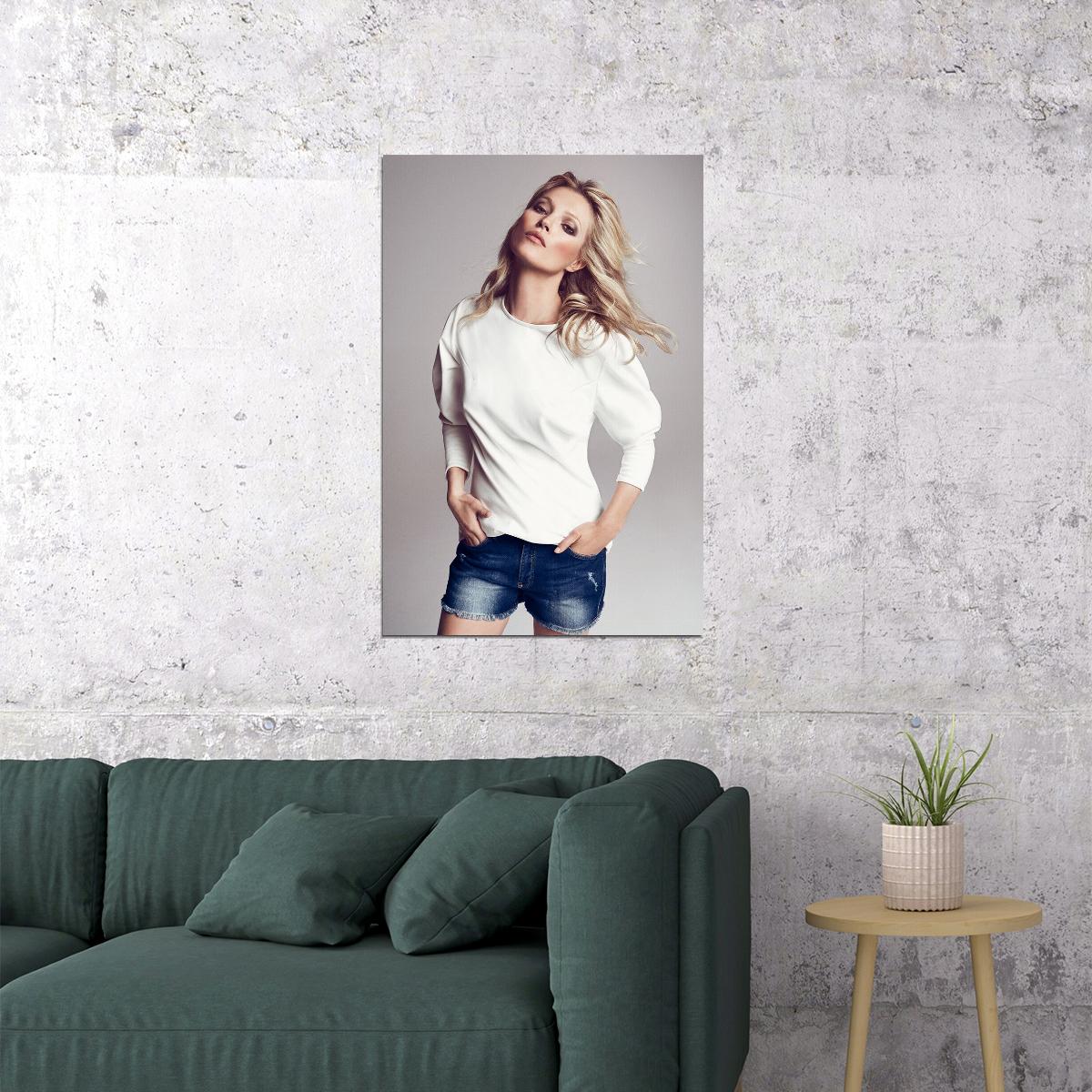 Hot Kate Moss British Supermodel Poster Wall Art Print Home Wall Decor
