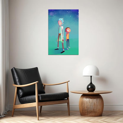 Rick And Morty Movie Animation Poster Wall Art Print Home Wall Decor